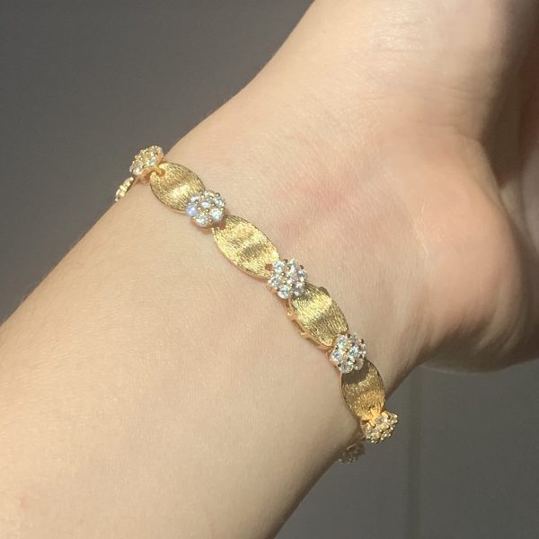 S925 silver Italian brushed ribbon bracelet