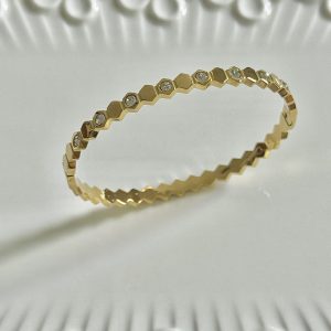 18k copper cast lace hollow bracelet