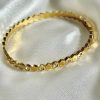 18K Gold Diamond Honeycomb Bracelet