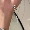 S925 sterling silver full diamond cross clavicle necklace