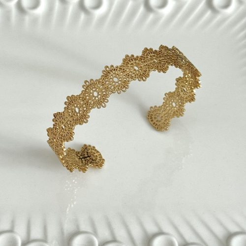 18k palace hollow lace bracelet adjustable bracelet