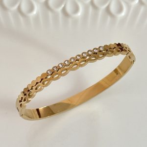 18k copper cast lace hollow bracelet