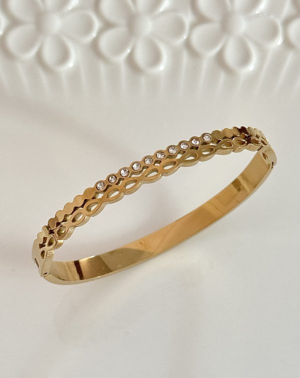 Star Diamond Gold Ring Bracelet