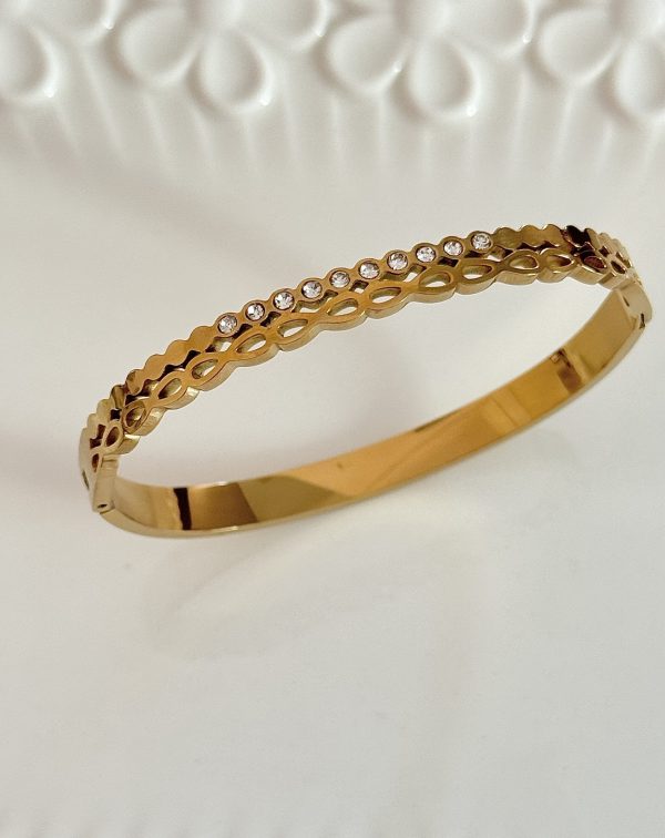 Star Diamond Gold Ring Bracelet