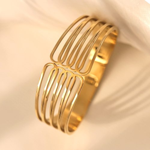 Gold Arc Link Bracelet